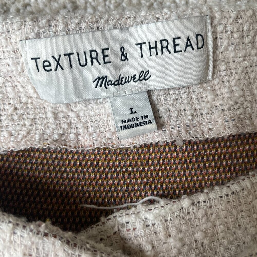 Madewell Texture & Thread Button-Front Top In Str… - image 8